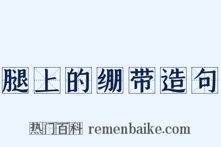 腿上的绷带造句是什么意思的图片